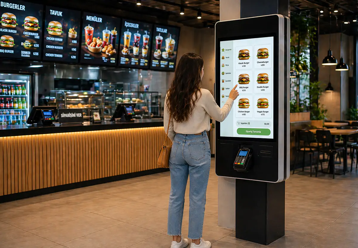 Unisoft | Self Order Kiosk Nedir? Restoran ve Kafeler İçin Dijital Sipariş Sistemi